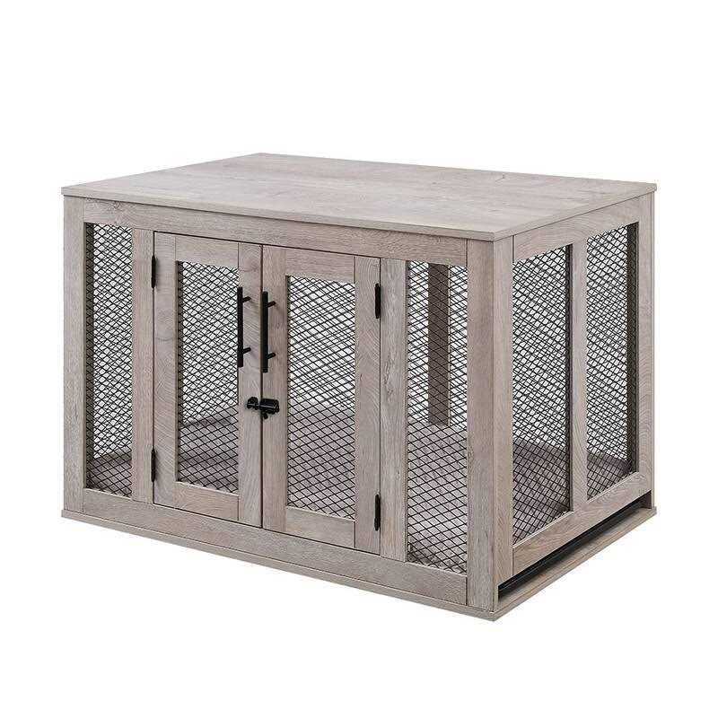 Dog Crate with Cushion and Tray G62944