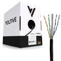 Solid Bare Copper Bulk Ethernet Cable, 1000ft, White C320