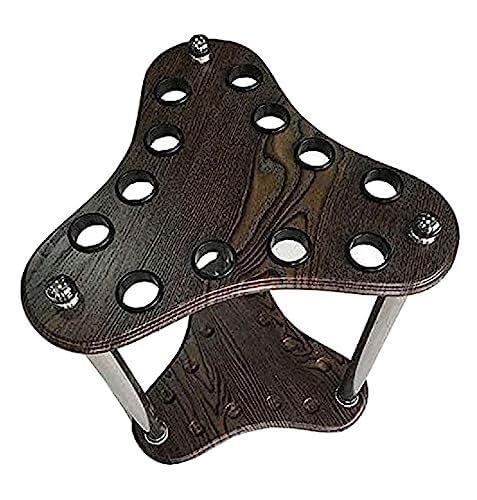 12-Hole Wooden Pool Cue Rack A18336
