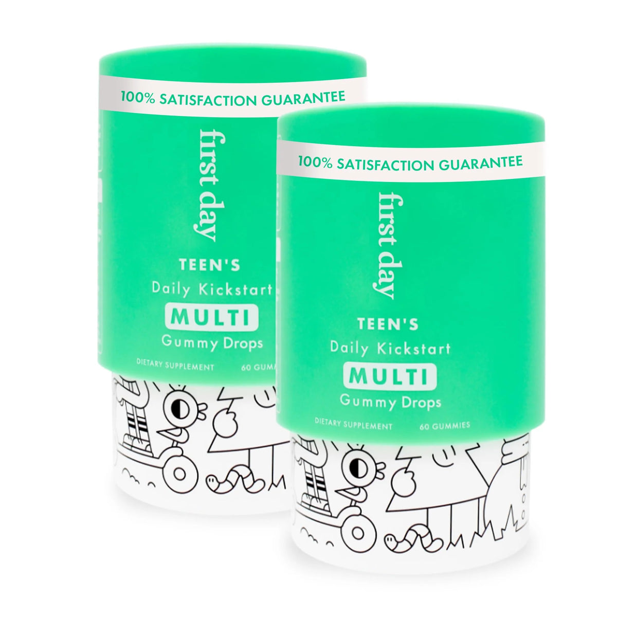 Multivitamin Gummies with Vitamins A B1 B2 B6 E B12 C D3 K2 Zinc Folate 2g Sugar 2-Pk M40289