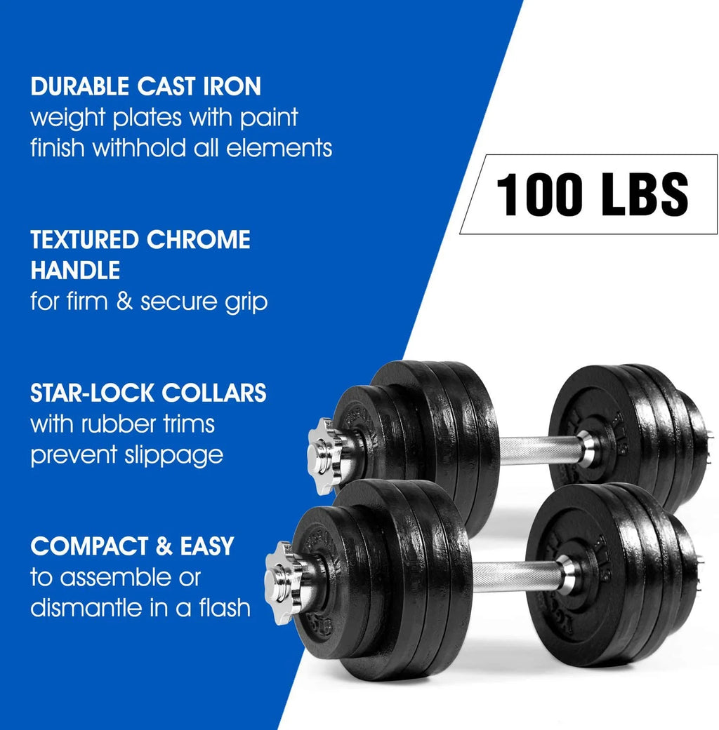 60 lbs Adjustable Dumbbell Set X12639
