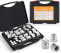 128 PC JIC ORFS Industrial Hydraulic Cap and Plug Kit with Galvanized 45# Steel Y707