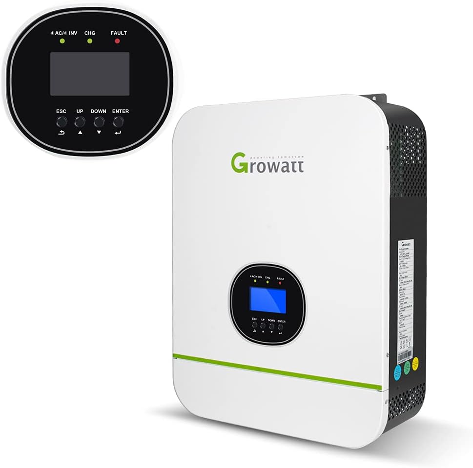 Solar Inverter 3000W 120V/240V Split Phase 80A MPPT 24V/48V I575797