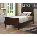Twin Sleigh Bed Cappuccino O796