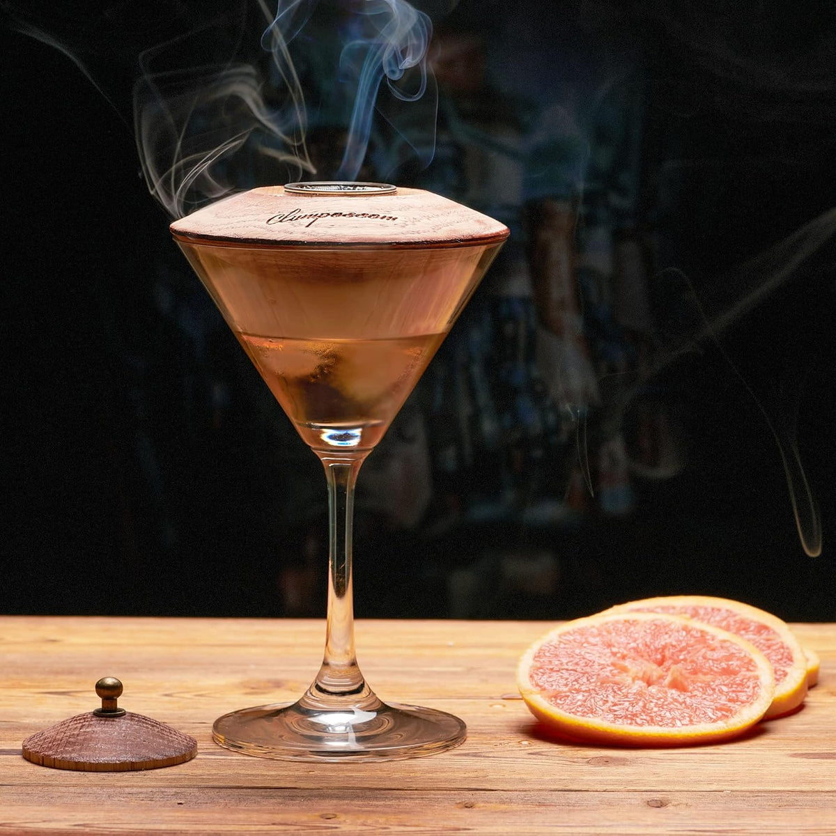 Whiskey Smoker Cocktail Smoker Kit with Torch, Three Kinds of Wood Chips C3902