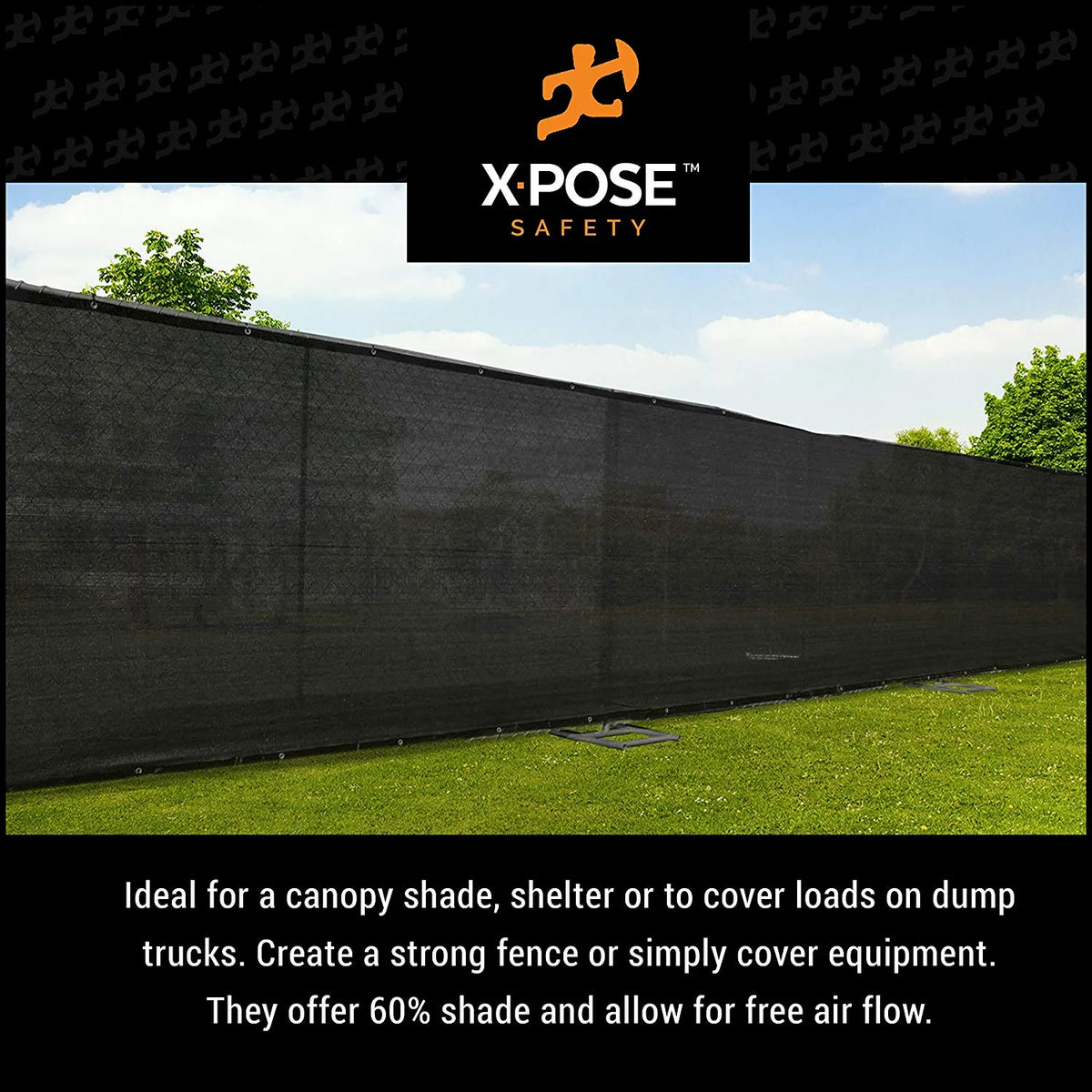 Heavy Duty Mesh Tarp 10’ x 14’ Black W7245
