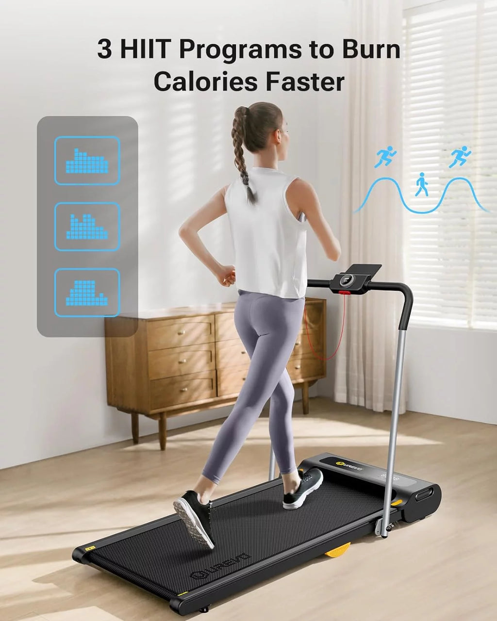 2 in 1 Folding Treadmill 2.5HP N613015