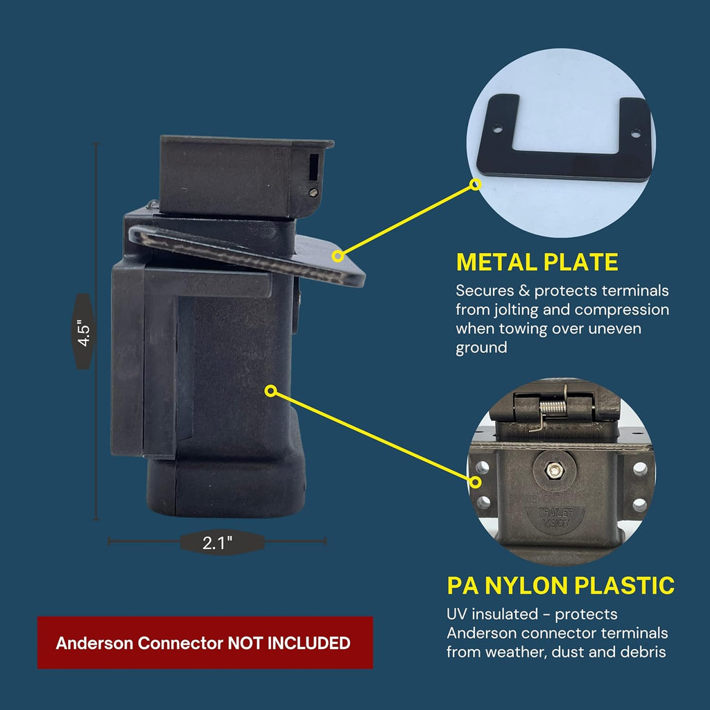 175 Amp Anderson Connector Plug Cover Dust Cover Assembly Panel or Surface Mount Fitting Pack of 2 Q6574