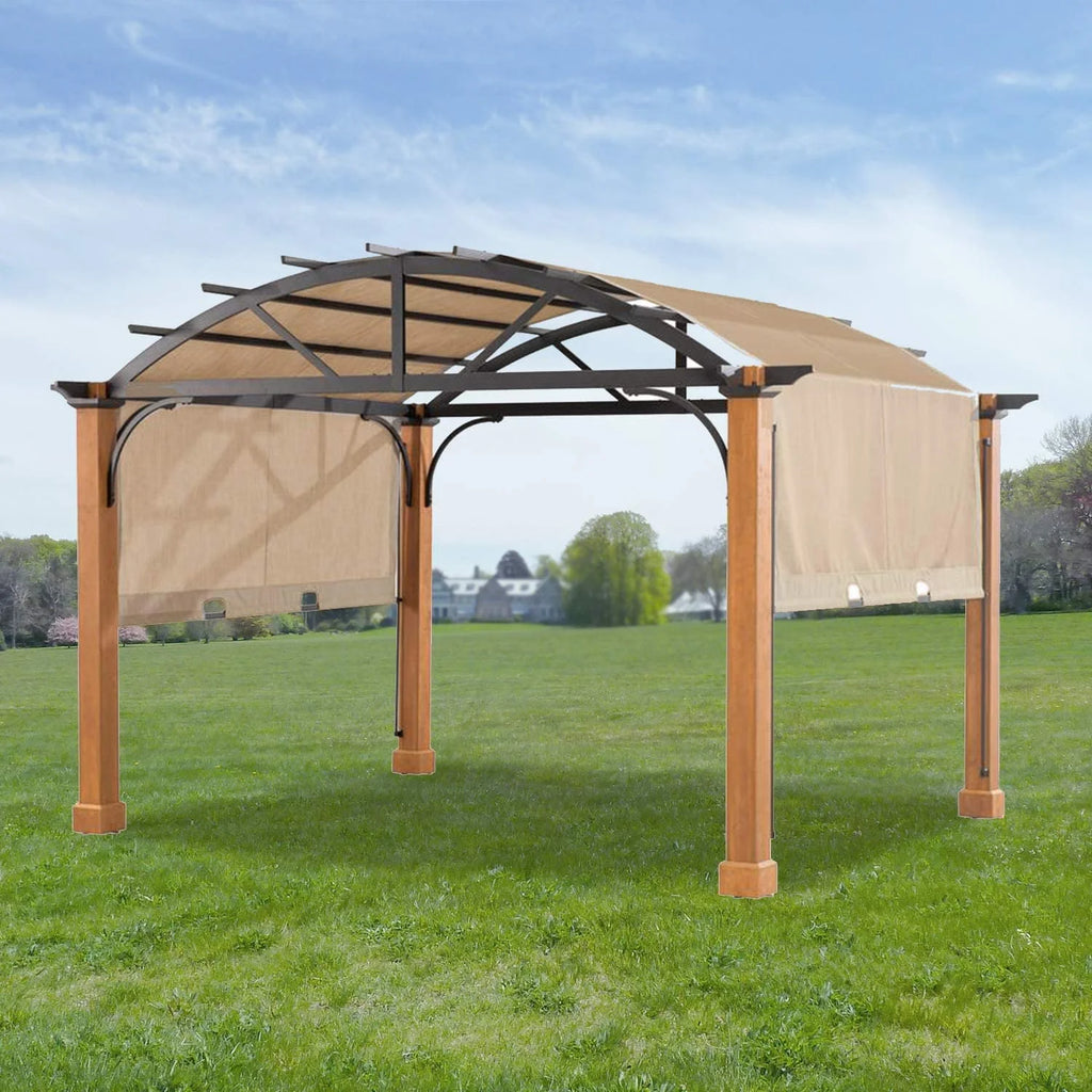 Beige Replacement Canopy Top Cover for Wood Archway Pergola U124711