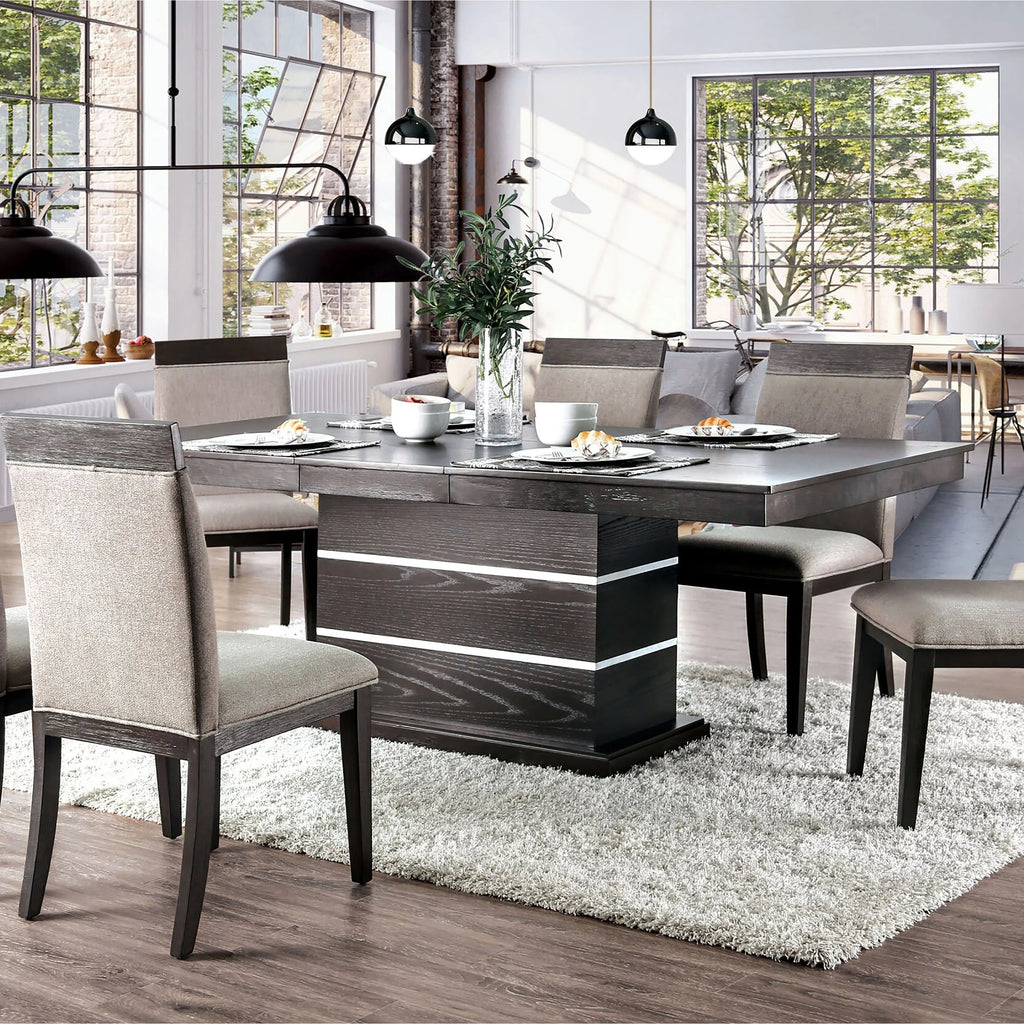 Espresso Wood Expandable Dining Table I655