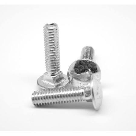 7/16 inch-14 x 2 3/4 inch Coarse Thread Grade 5 Carriage Bolt Medium Carbon Steel Zinc Plated Pk 100 V17776