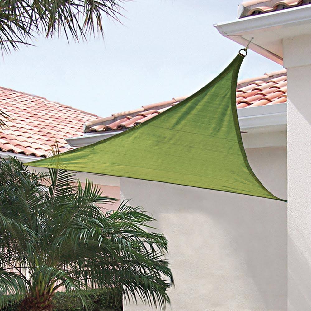 16& Lime Green Triangle Shade Sail Z207