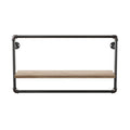 Sand Black Metal Floating Wall Shelf F11511
