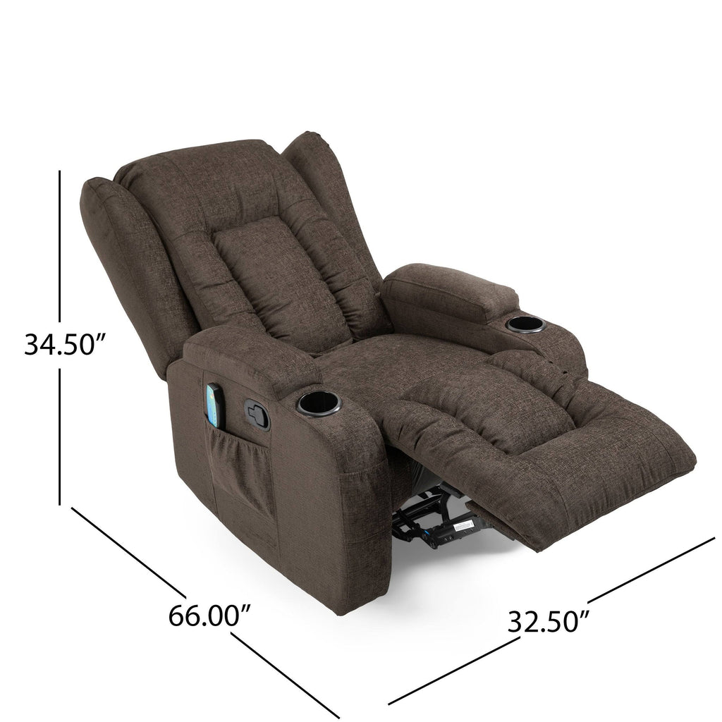 Brown Massage Recliner E1232