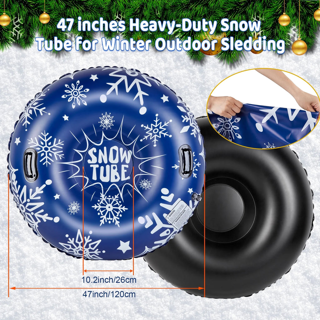 47-Inch Inflatable Snow Tube Sled U6439