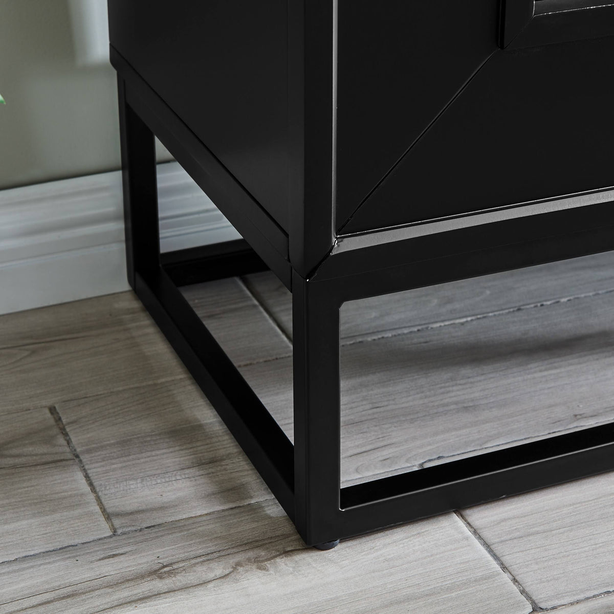 Contemporary Electric Fireplace - Black N413392