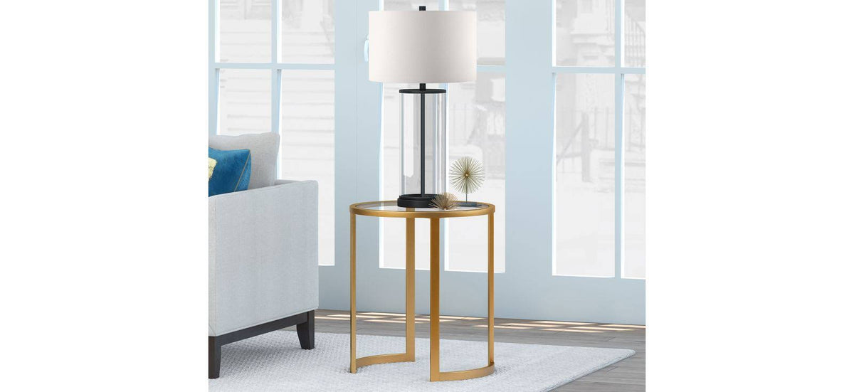 Brass Side Table L8636