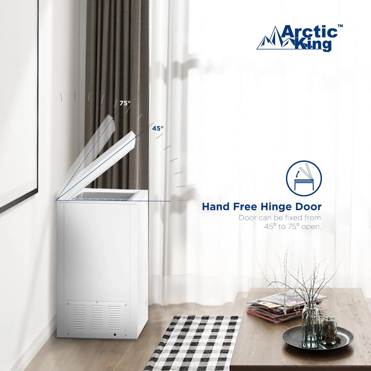 3.5 Cu ft White Chest Freezer N4333