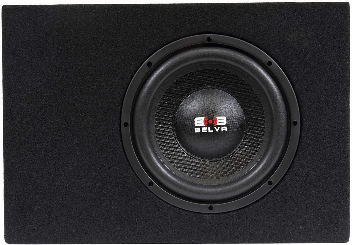 600 Watt Peak 10-inch Amplified Loaded Subwoofer Box O453583