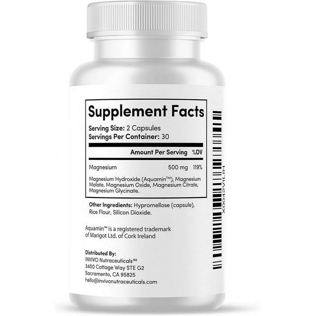 Magnesium Complex 500 mg 60 Capsules E38911