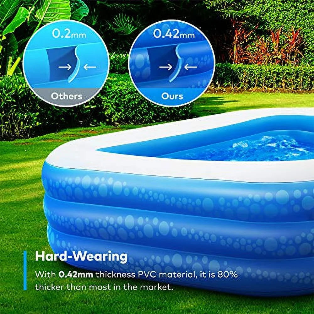 Inflatable Swimming Pool, 118" X 69" X 21" Y164