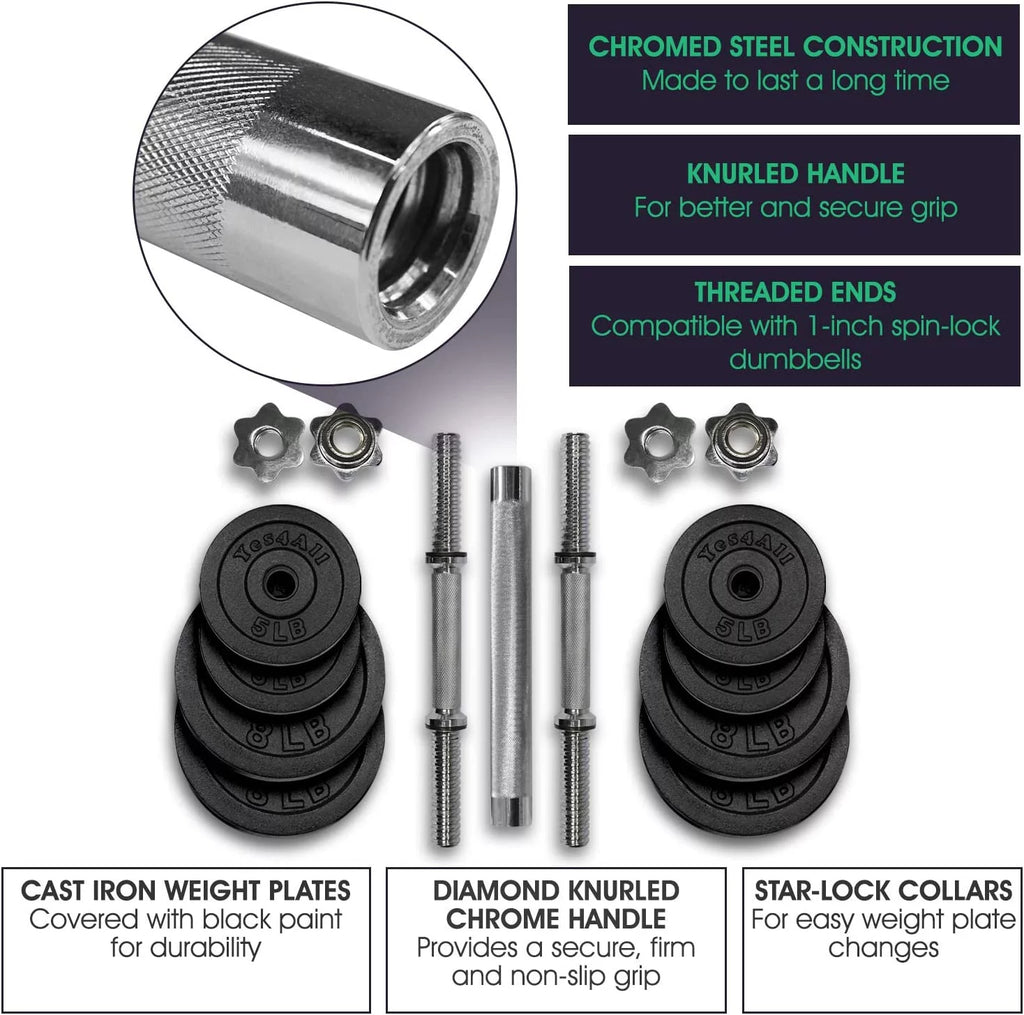 60 lbs Adjustable Dumbbell Set X12639
