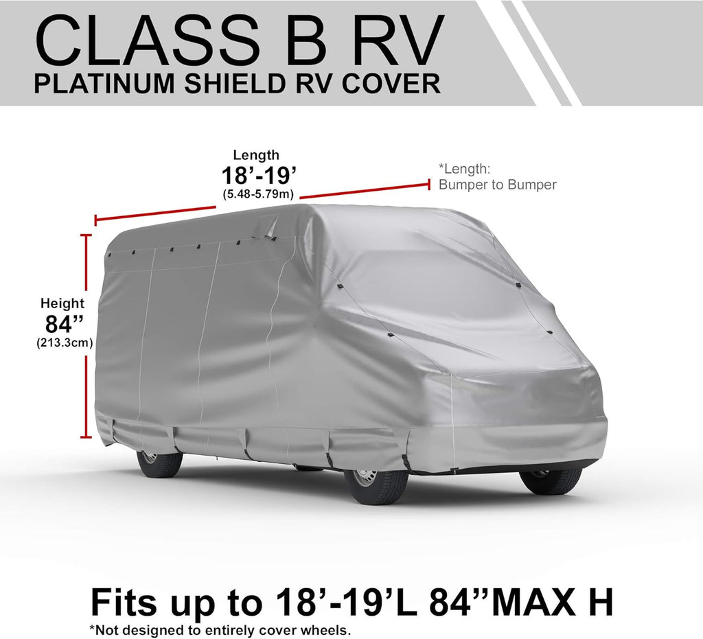 RV Cover 24' - 27' Long with Fleece Lining, Cable Lock, Storage Bag & Wind Straps F4531