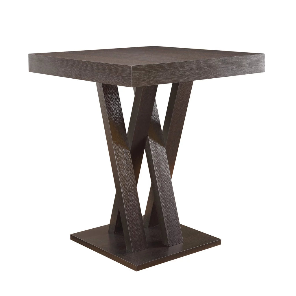 Cappuccino Square Counter Height Table Q210122