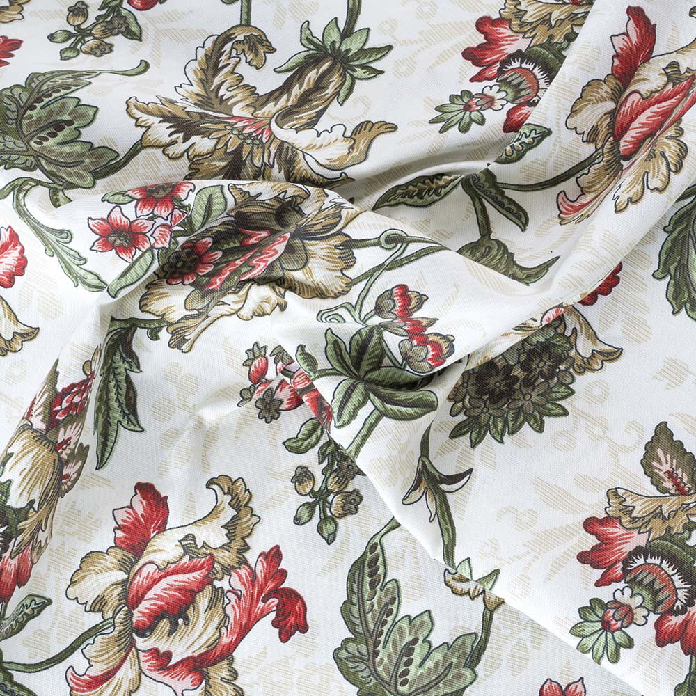 Floral Printed Lined Scallop Valance 58" x 15" E407