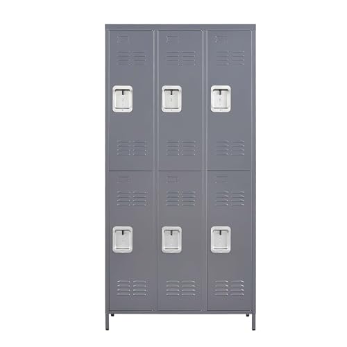 6 Door 72" H Metal Lockers with Lock L109466
