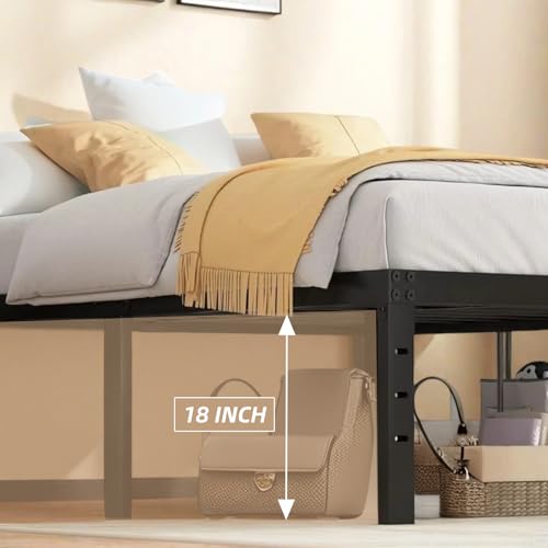 12 Inch Full Metal Bed Frame with Under Bed Storage E84220