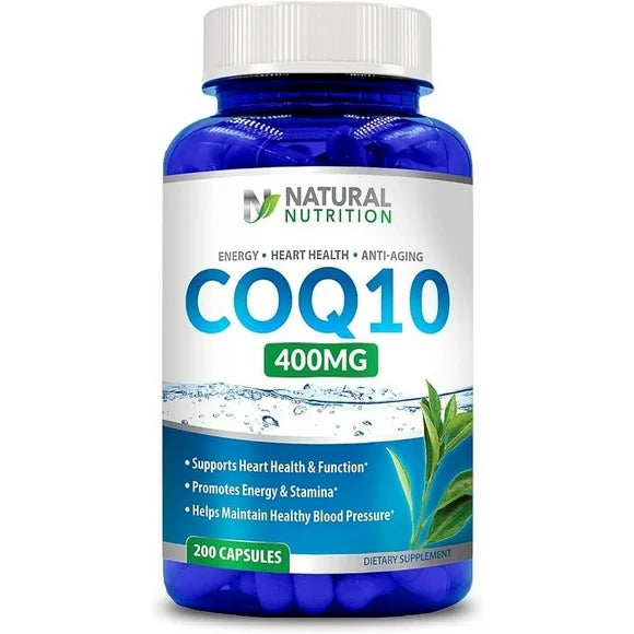 Vitamin CoQ10 400mg 200 Capsules Gluten Free Non-GMO X831079